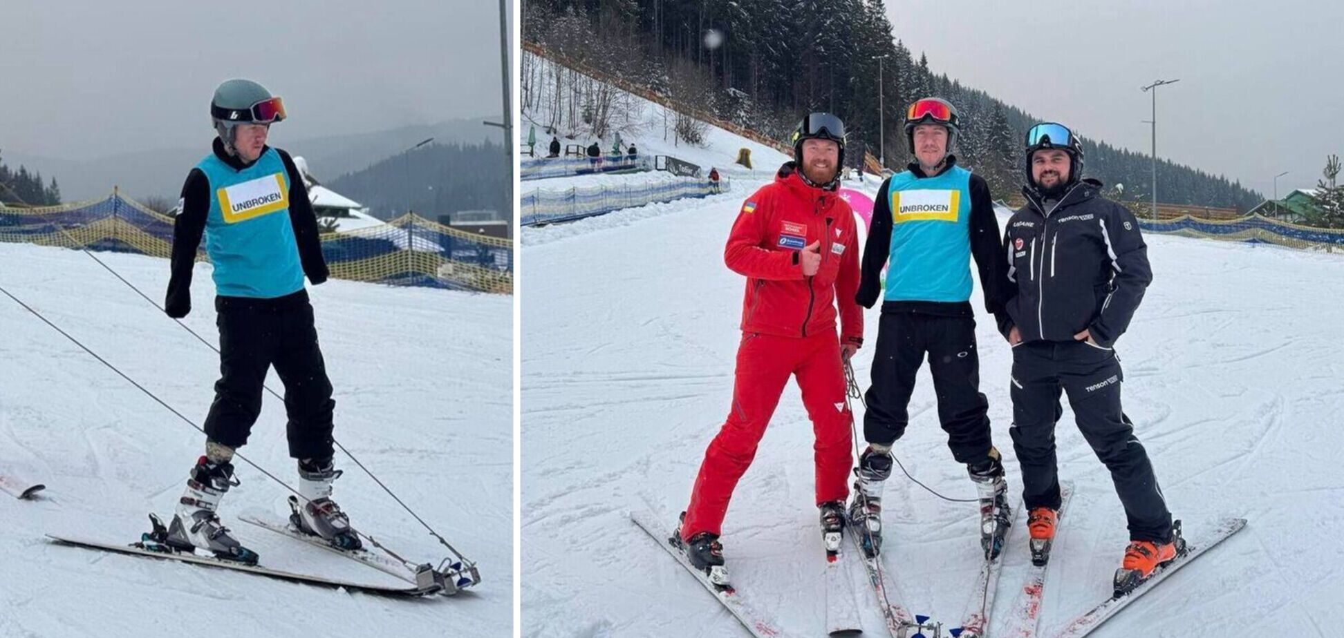 Вперше в Україні: захисник, який втратив на війні чотири кінцівки, став на лижі. Фото та відео