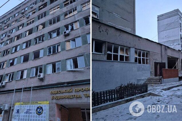 Под ударом оказались детсад и лицей: в Одессе в результате вражеской атаки повреждены учебные заведения. Фото