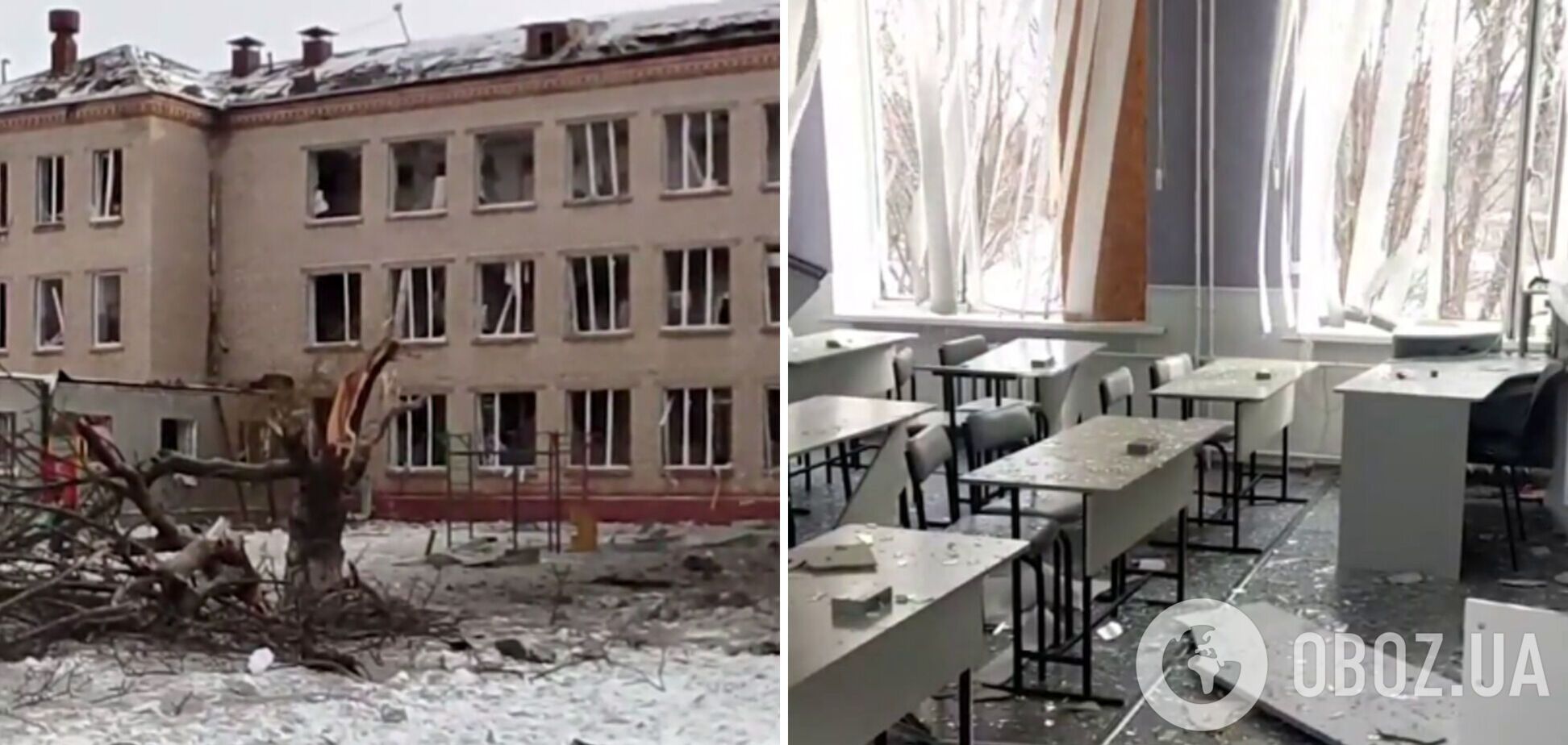 'Ничего целого, даже стены повылетали': Россия ударом по Харькову изуродовала школу. Видео
