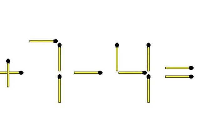 Задание 'со звездочкой': передвиньте 3 спички, чтобы сделать уравнение правильным
