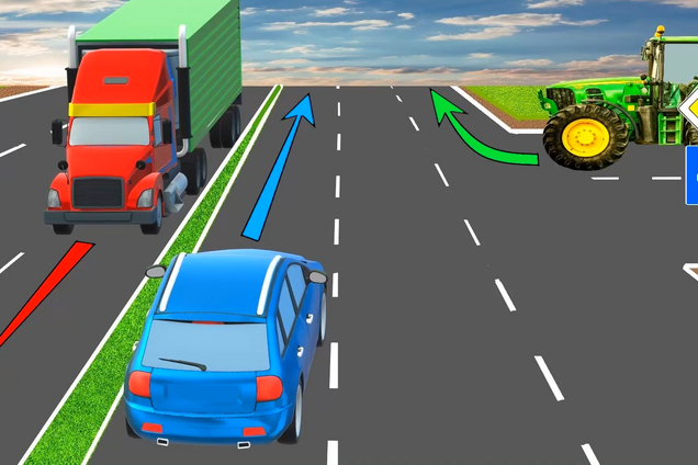 Хто порушить правила? Завдання на знання ПДР