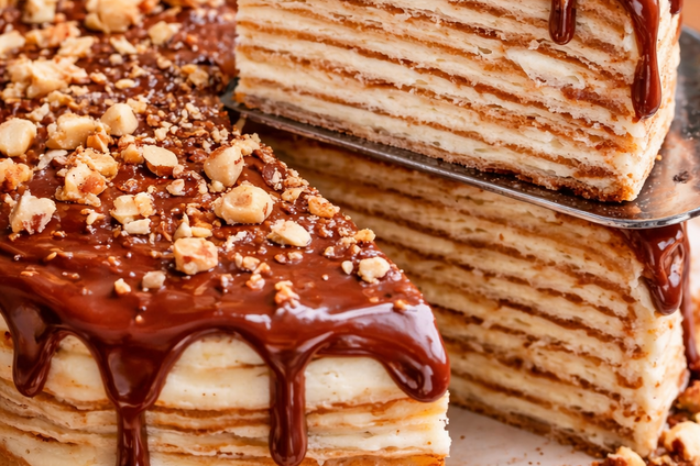 Смачний млинцевий торт, який не треба випікати: підійде на будь-який випадок