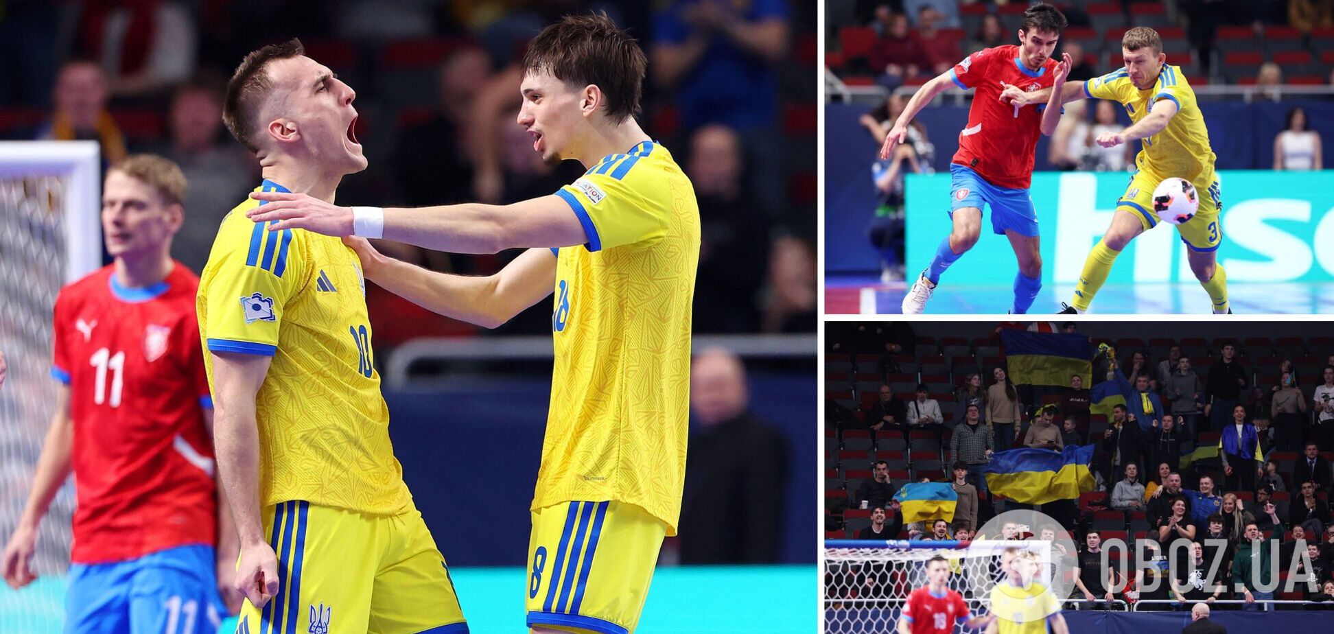 Украина с уверенной победой вышла в четвертьфинал чемпионата Европы по футзалу. Видео