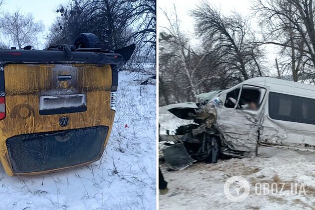 На Черкащині сталася потрійна ДТП: постраждали 11 людей. Фото