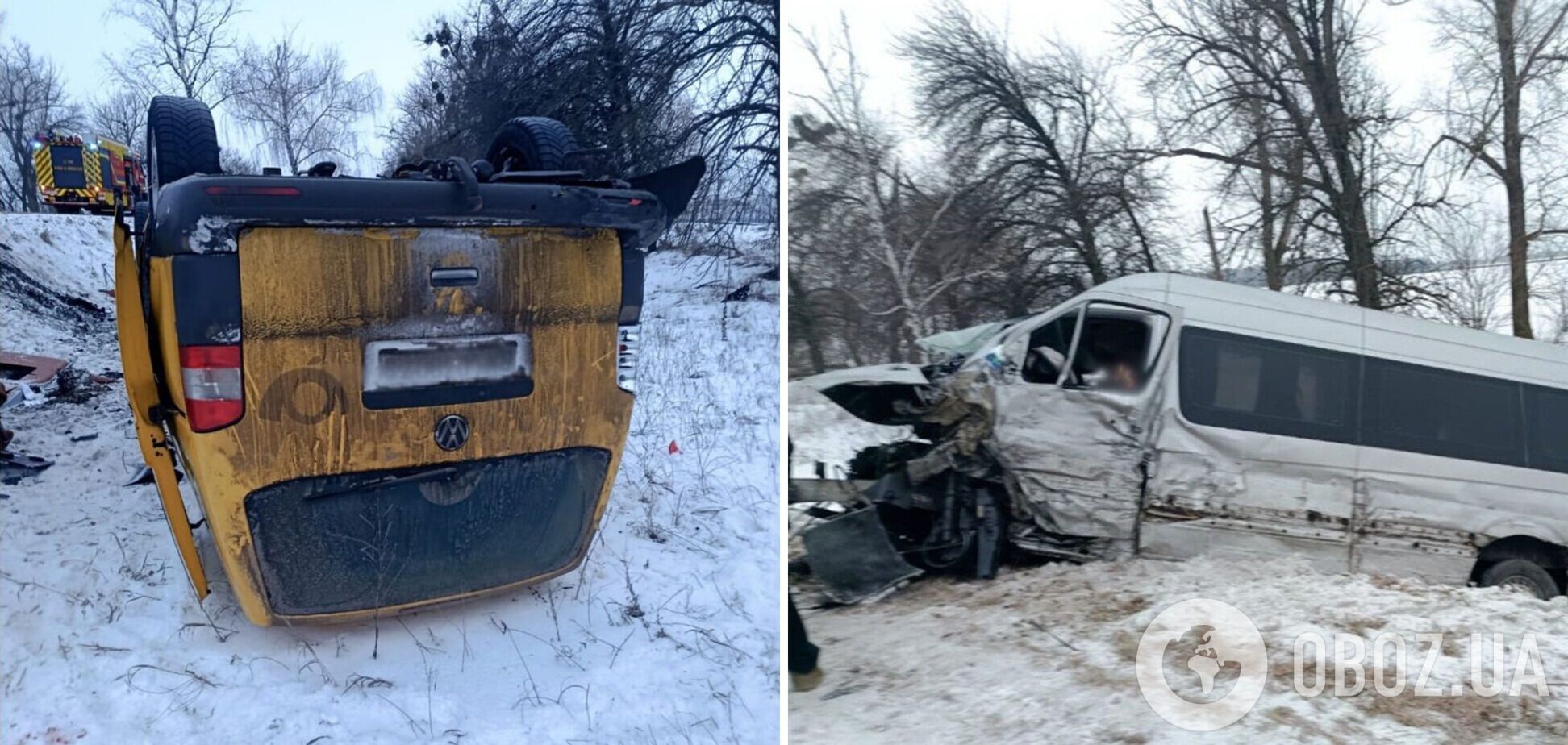 На Черкащині сталася потрійна ДТП: постраждали 11 людей. Фото