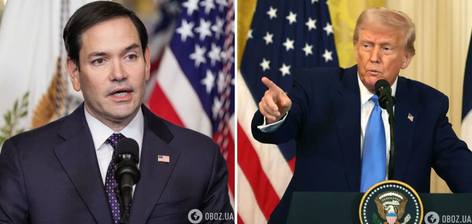 'Щоб не бути слабаком': Рубіо розповів, чому ховається від Трампа на борту президентського літака