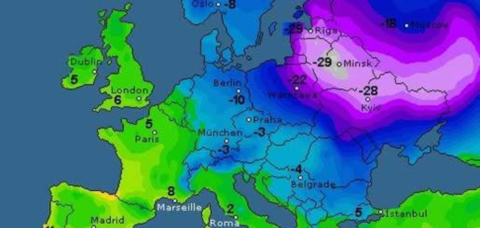 Прийдуть сильні морози: де спершу очікувати похолодання