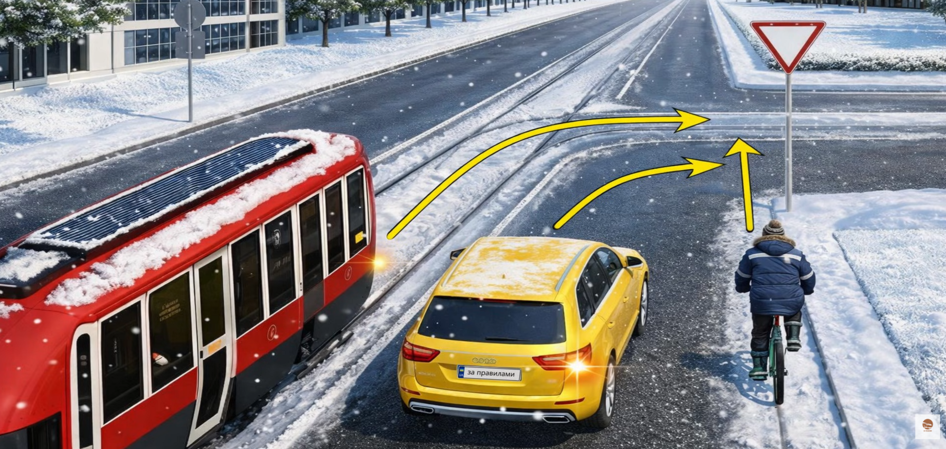 В якому порядку треба проїхати перехрестя? Тест для водіїв