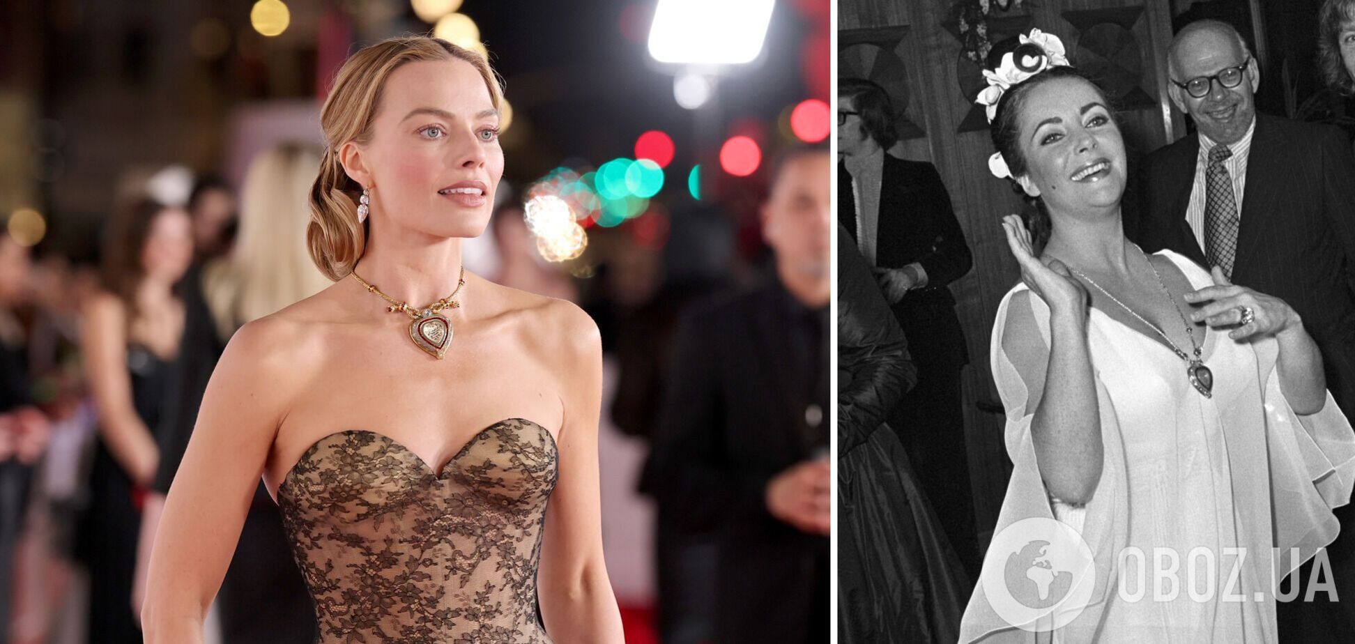 Ожерелье по цене самолета: Марго Робби вышла на красную дорожку в 'проклятом' украшении Элизабет Тейлор