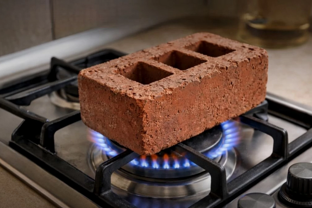 Обогрев с помощью кирпича на газу крайне опасен для жизни