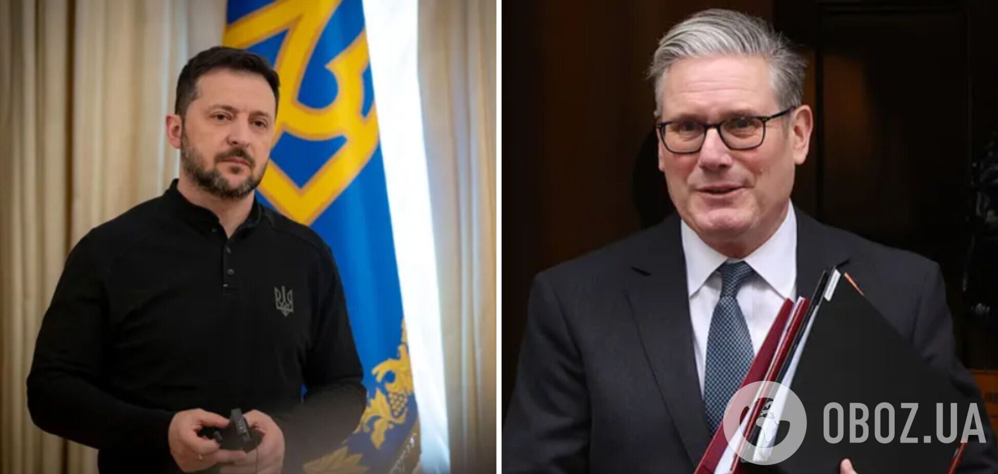 Зеленский обсудил с Киром Стармером дальнейшие действия против России и поблагодарил за справедливость