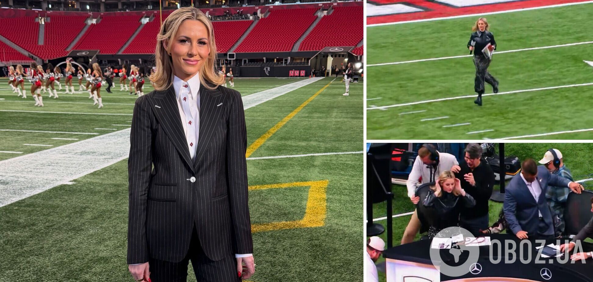 Не попавший в эфир поступок спортивной журналистки на матче в США собрал 4 млн просмотров з сутки. Видео