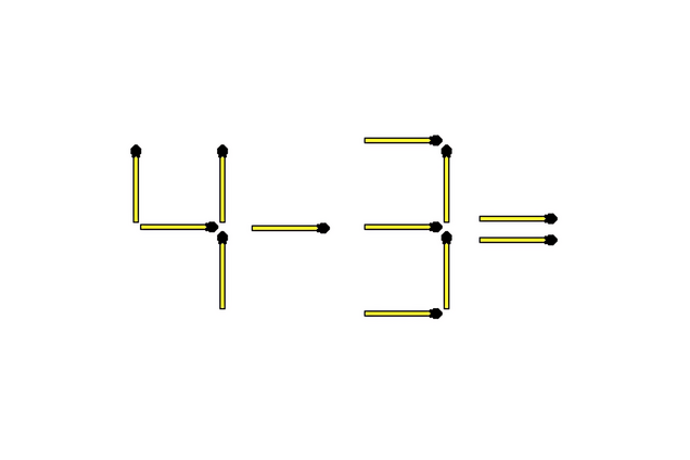 Пересуньте три сірники: головоломка для найрозумніших