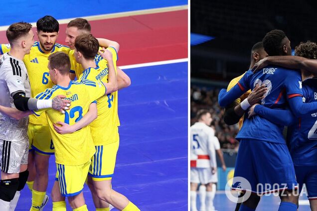 Где смотреть футзал Украина – Франция: расписание трансляций 1/4 финала Евро-2026