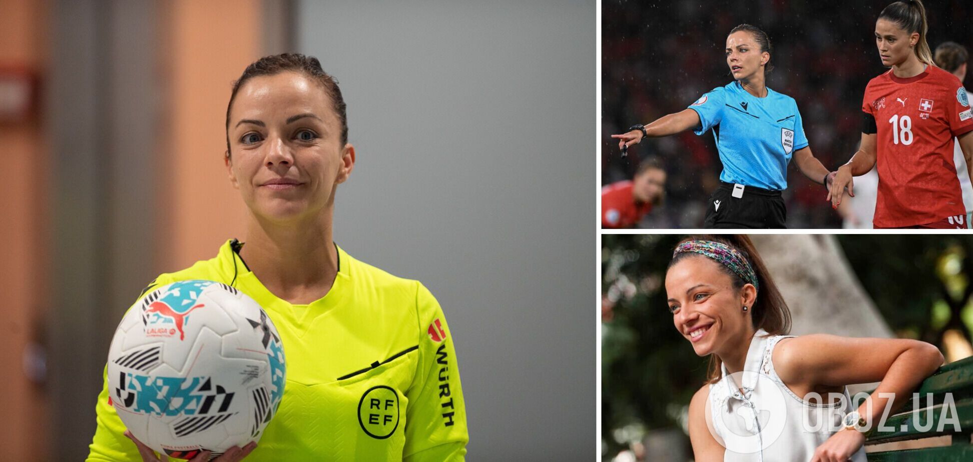 Впервые за 95 лет! 35-летняя арбитр-красавица вошла в историю чемпионата Испании. Фото
