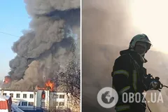 В Киеве произошел масштабный пожар: столб дыма был виден в нескольких районах города. Все подробности, фото и видео