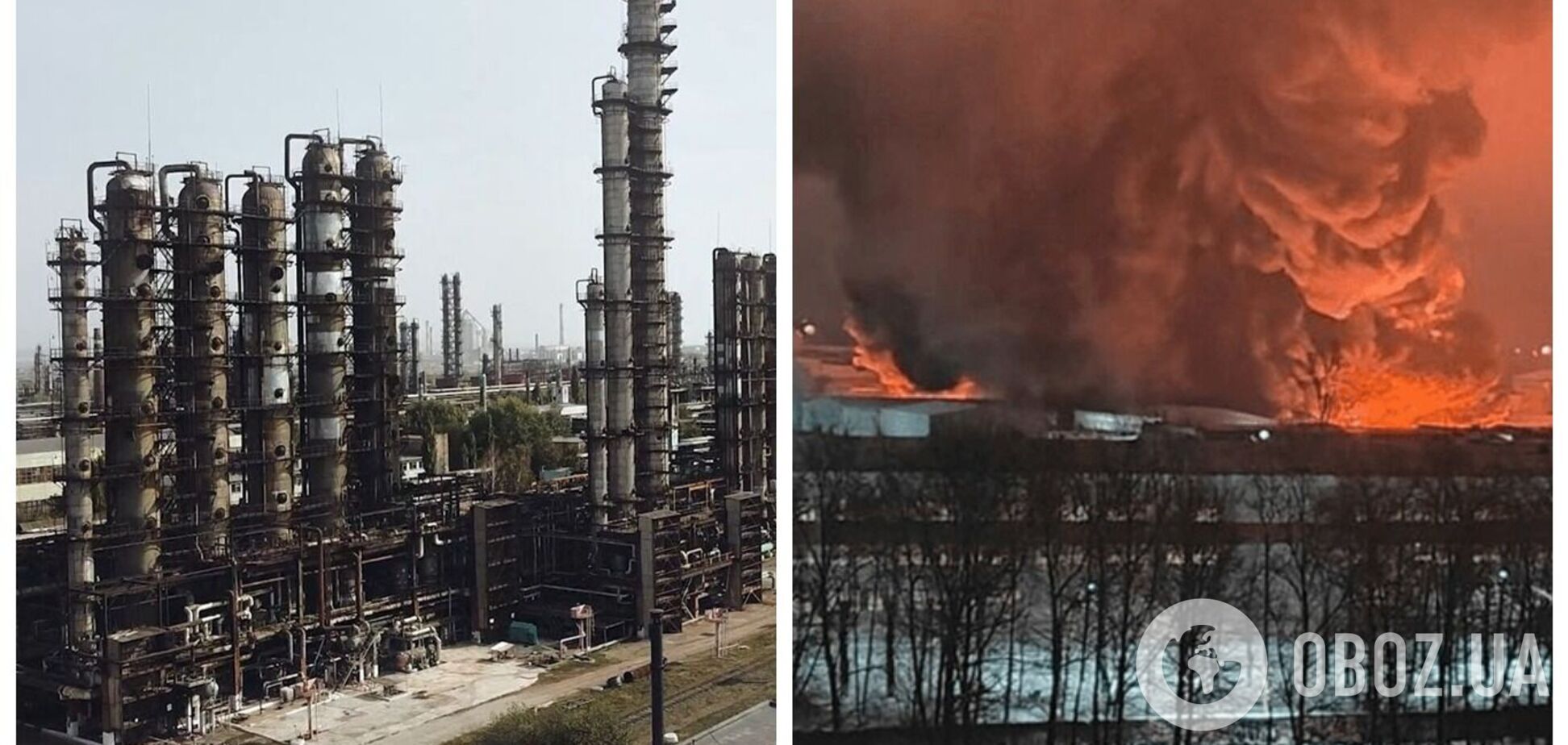 Более шести прилетов: в российском Стерлитамаке атакован нефтехимический завод. Видео