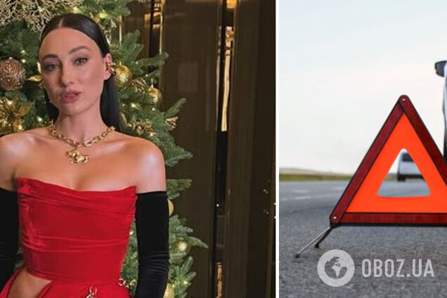 Злетіла в кювет: фіналістка 'Холостяка 14' Настя Половинкіна потрапила в ДТП на трасі