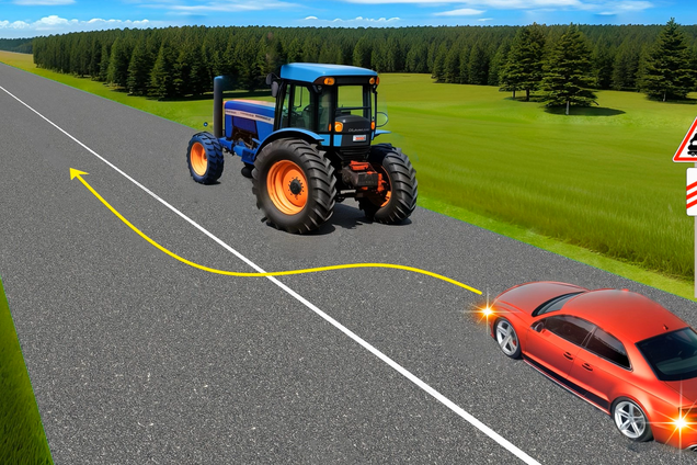 Можно ли обогнать трактор? Тест для водителей