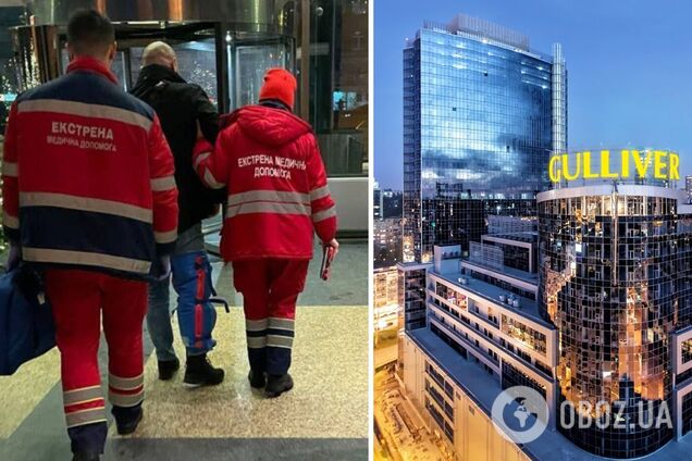 У київському БЦ Gulliver обірвався ліфт із людиною всередині: усі подробиці. Фото
