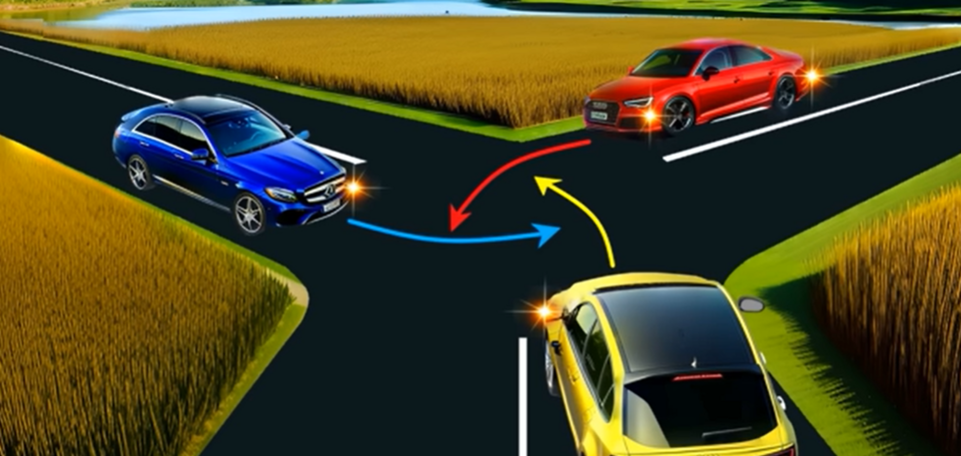 Як мають розʼїхатися авто? Тест для досвідчених водіїв