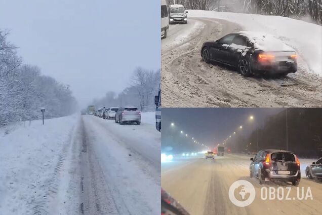 На заході снігопади паралізували рух, а Одесу заливає дощ:  Україну накрила негода. Фото і відео