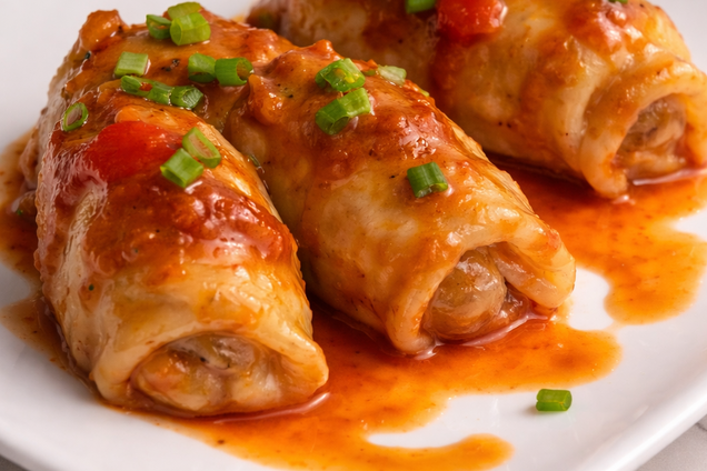 Сытные рулетики с мясом: просто заверните начинку в эластичное тесто