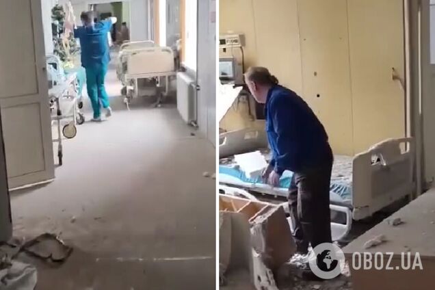 Снаряд пробив стіну відділення: окупанти атакували лікарню в Херсоні, постраждали медсестри. Відео