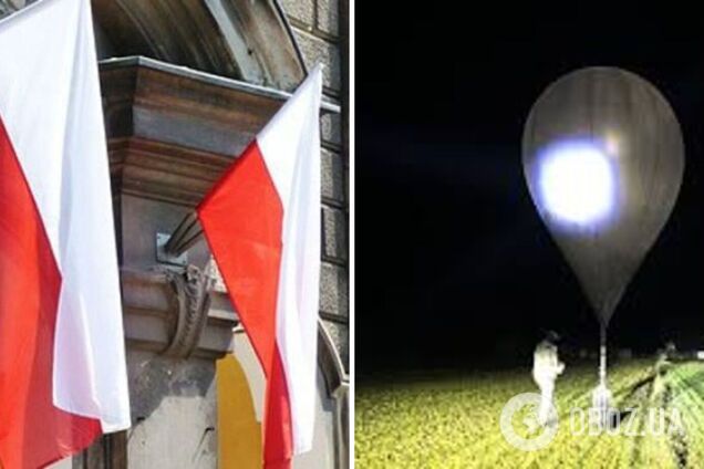 У Польщу з боку Білорусі залетіли невідомі повітряні кулі