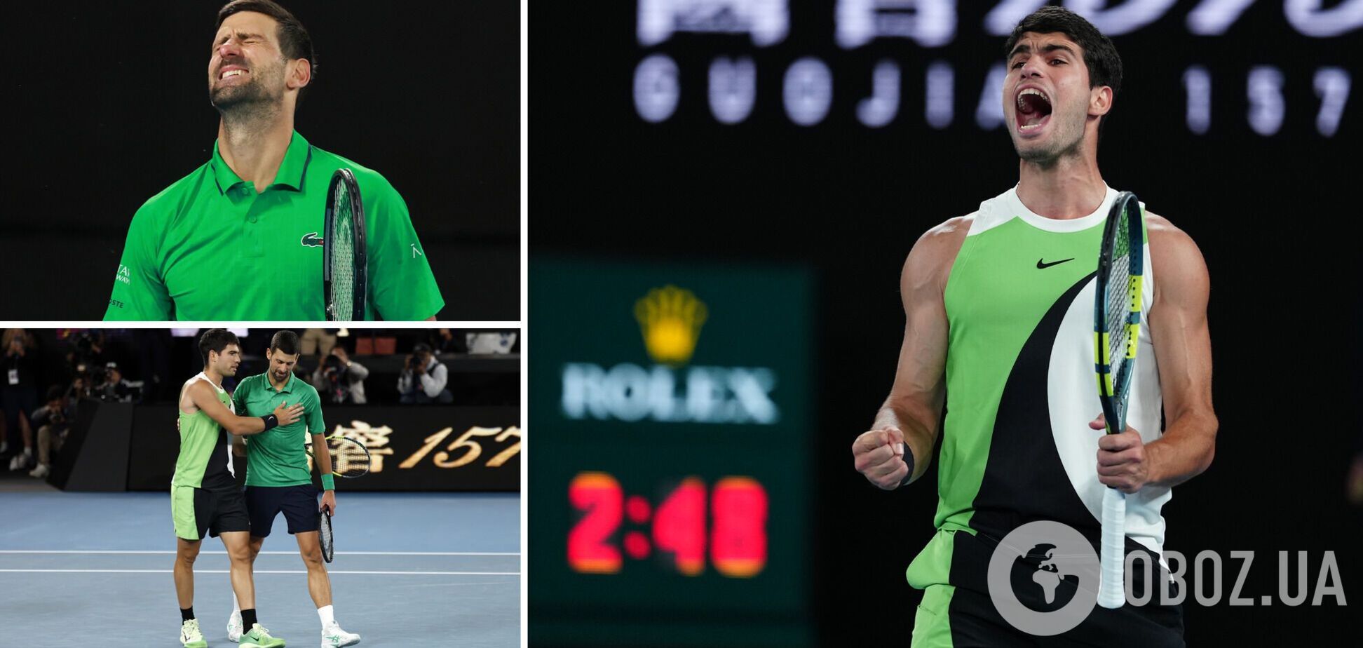 Алькарас перевернув гру з Джоковичем у фіналі Australian Open і здобув історичну перемогу. Відео