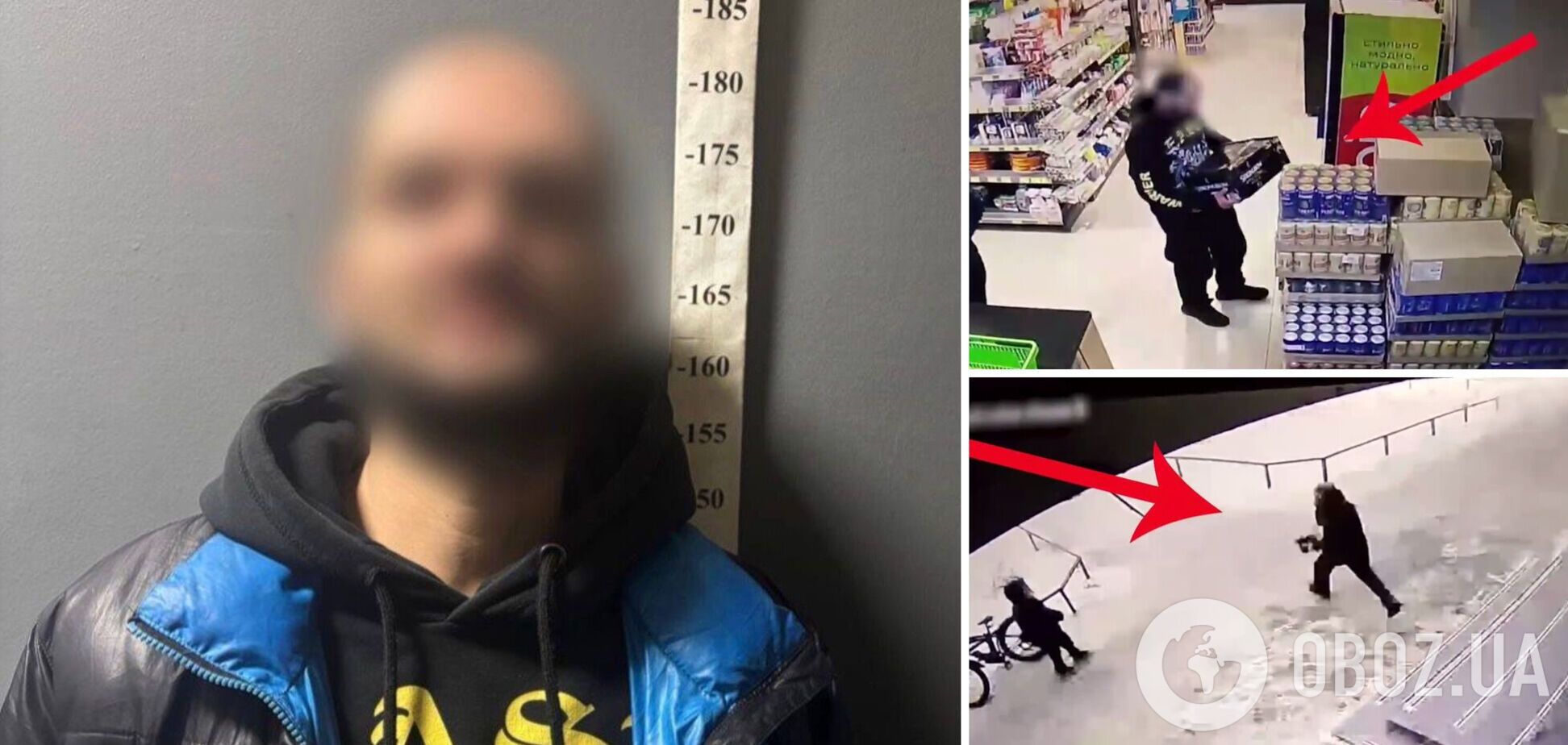 У Києві рецидивіст пограбував супермаркет, бо сильно хотів випити. Подробиці та відео злочину