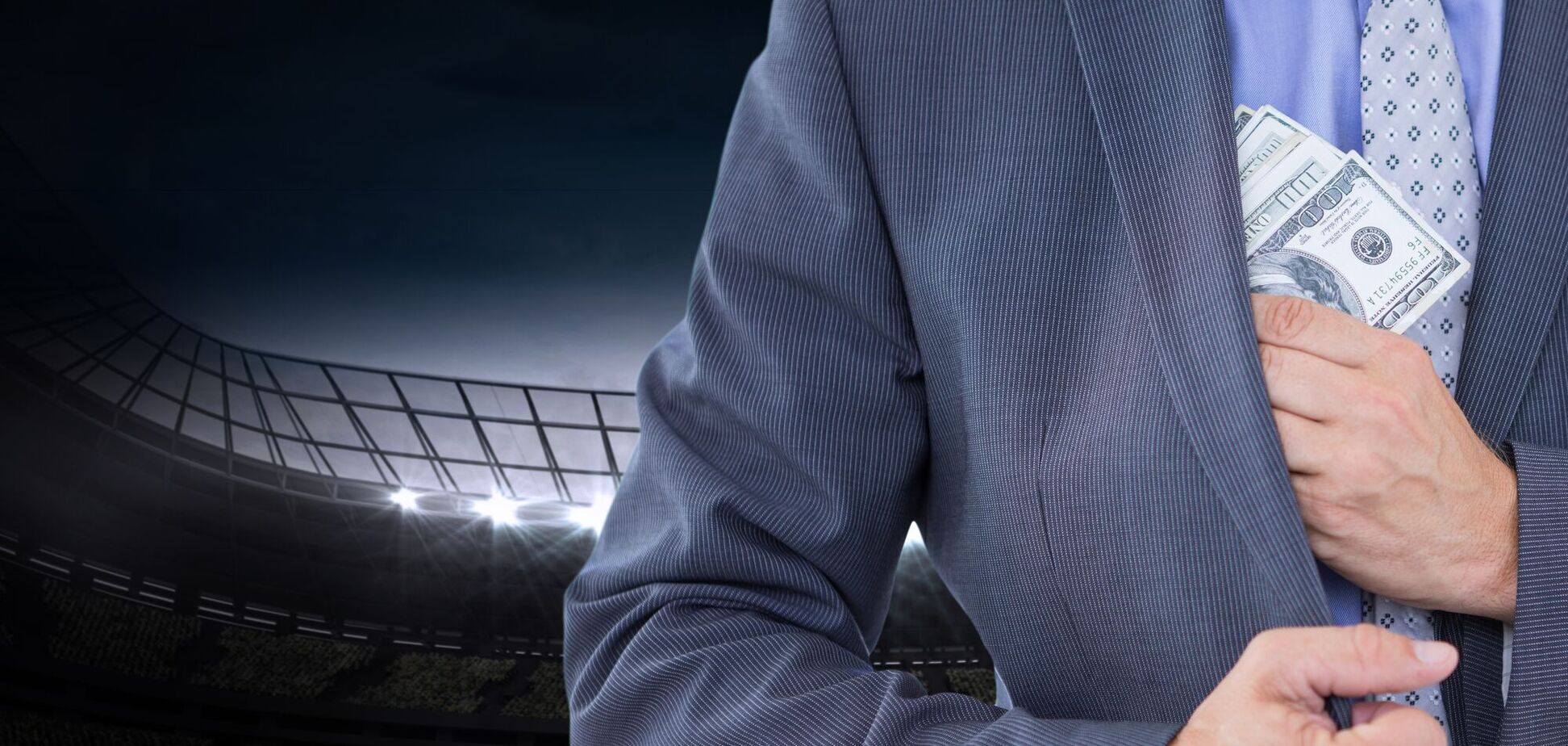 Ілюстрація на тему корупції в спорті