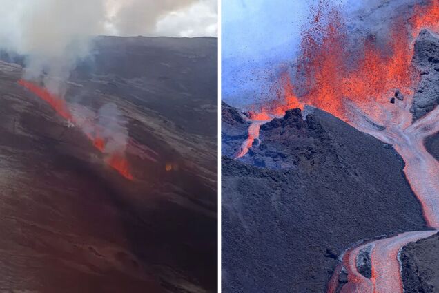 В Індійському океані раптово почалось виверження вулкана: туристи в паніці тікали з вершини. Відео