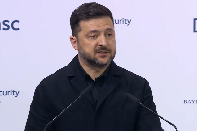 Зеленский на Мюнхенской конференции показал визуализацию российских ударов по Украине