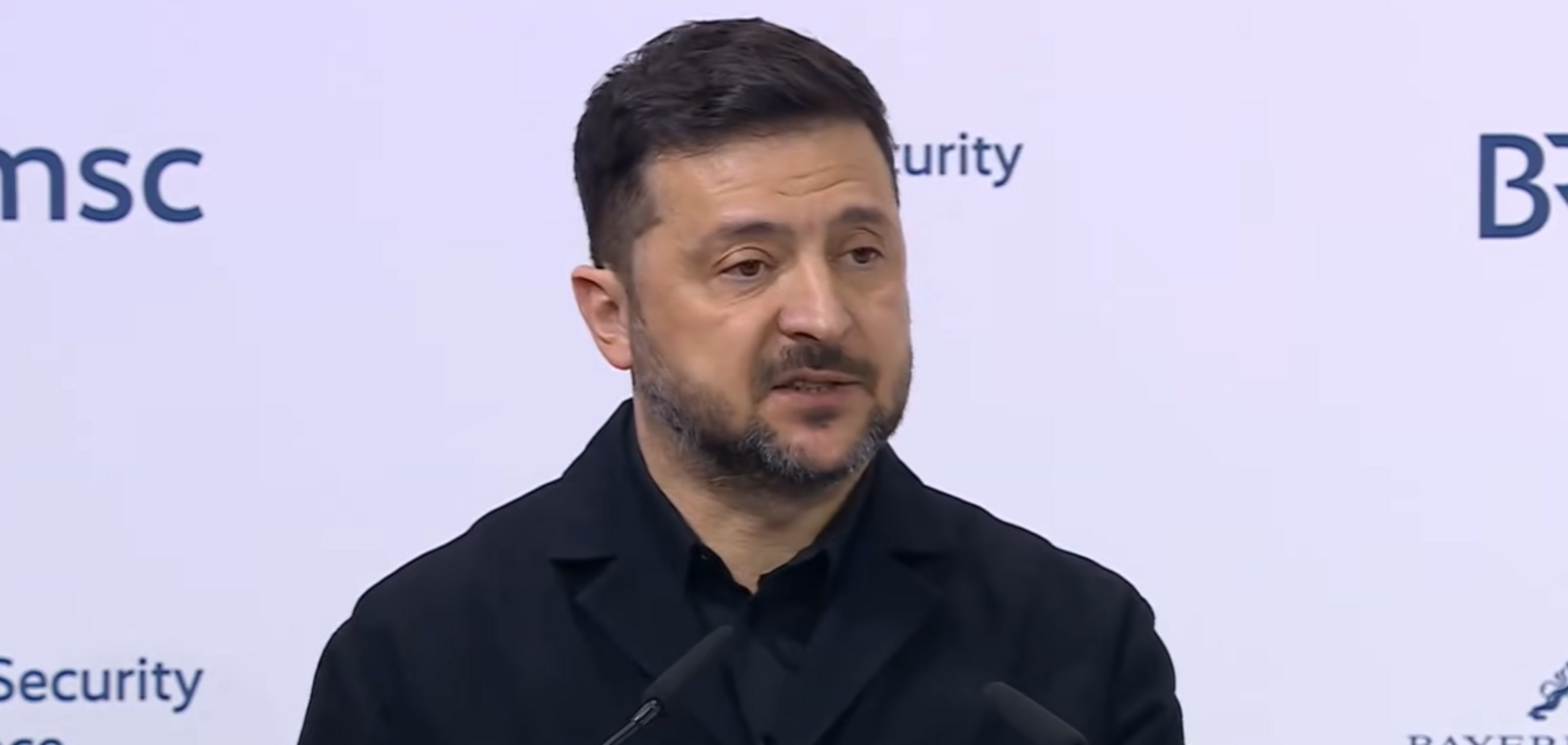 Зеленский на Мюнхенской конференции показал визуализацию российских ударов по Украине