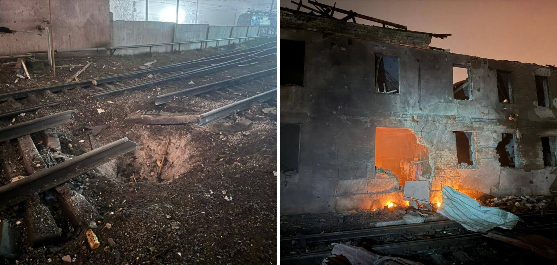 РФ атаковала железнодорожную инфраструктуру в Одесской области