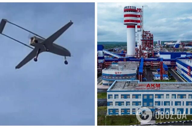 В Пермском крае дроны атаковали химзавод, работающий на военную промышленность РФ: произошел пожар. Фото