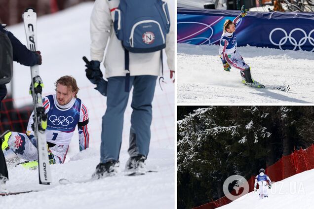 Норвежский горнолыжник претендовал на 'золото' ОИ-2026, но ошибся и ушел в лес. Видео