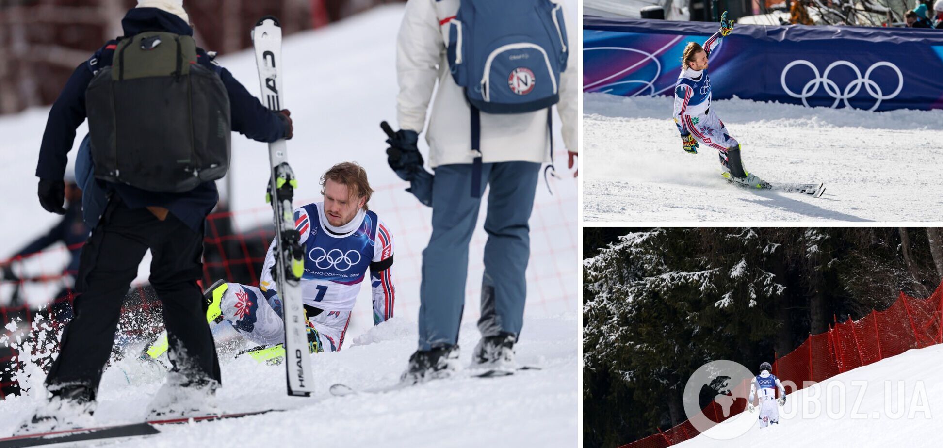 Норвежский горнолыжник претендовал на 'золото' ОИ-2026, но ошибся и ушел в лес. Видео