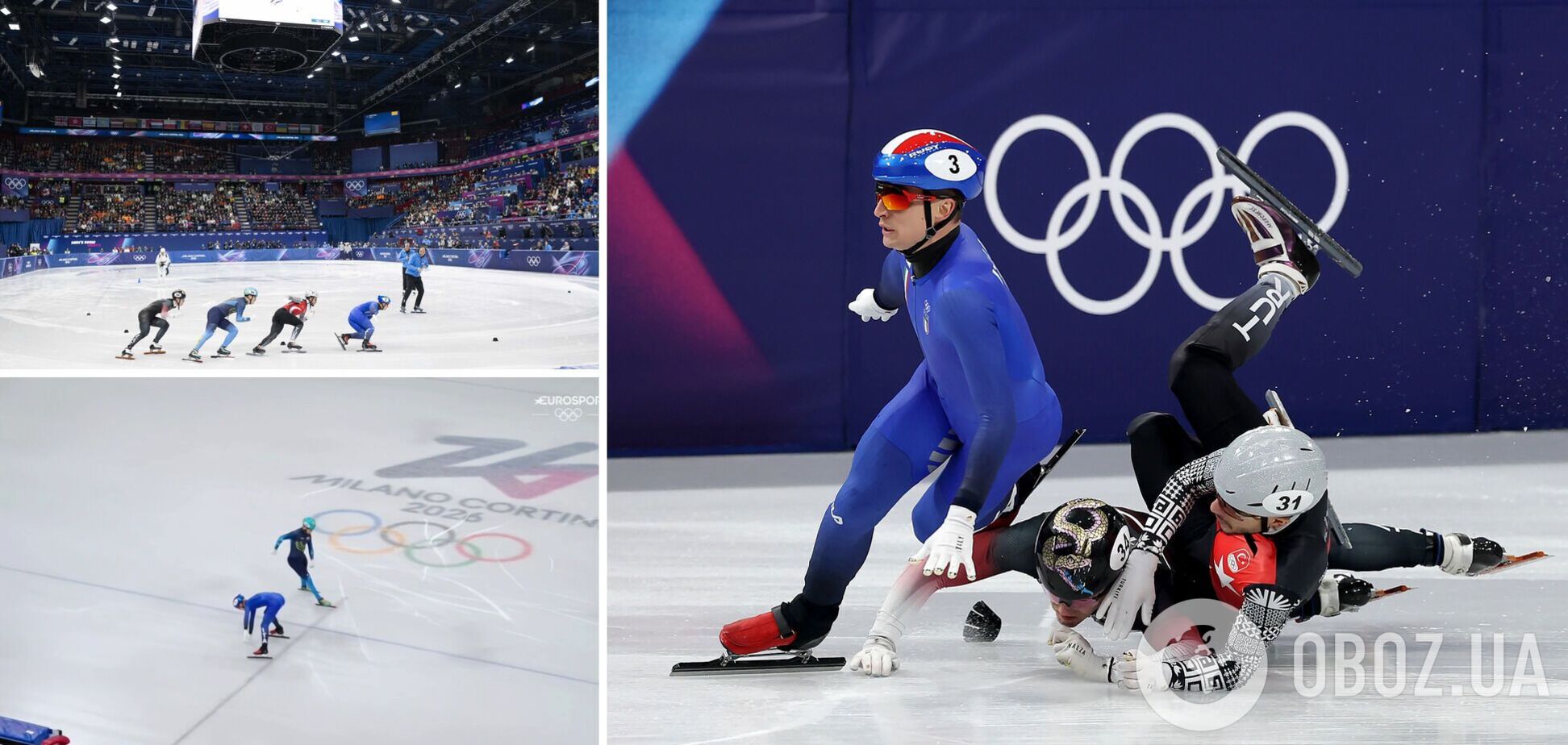 Те, що трапилося з італійським ковзанярем на Олімпіаді-2026, зібрало 1.4 млн переглядів за добу. Відео
