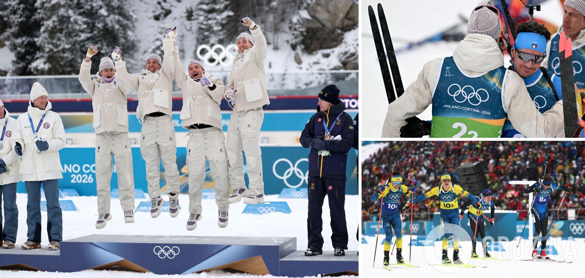 Мужская эстафета в биатлоне на ОИ-2026 завершилась историческим результатом и провалом сборной Украины. Видео