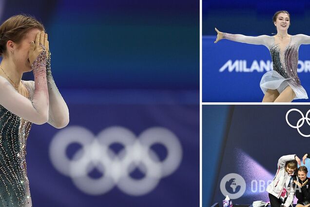 Чемпіонка України з фігурного катання не стримала сліз після успіху на Олімпіаді-2026. Відео