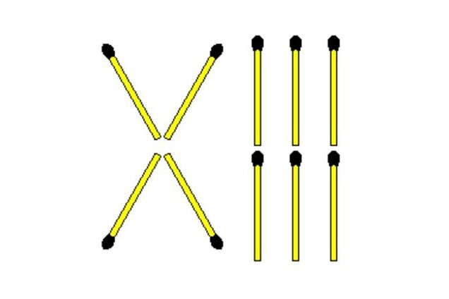 Відповідь нестандартна: головоломка з сірниками