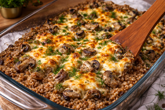 Гречка з м'ясом на обід: рецепт страви в духовці