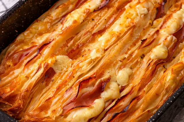 Лінивий та дуже ситний пиріг з тіста філо: як приготувати