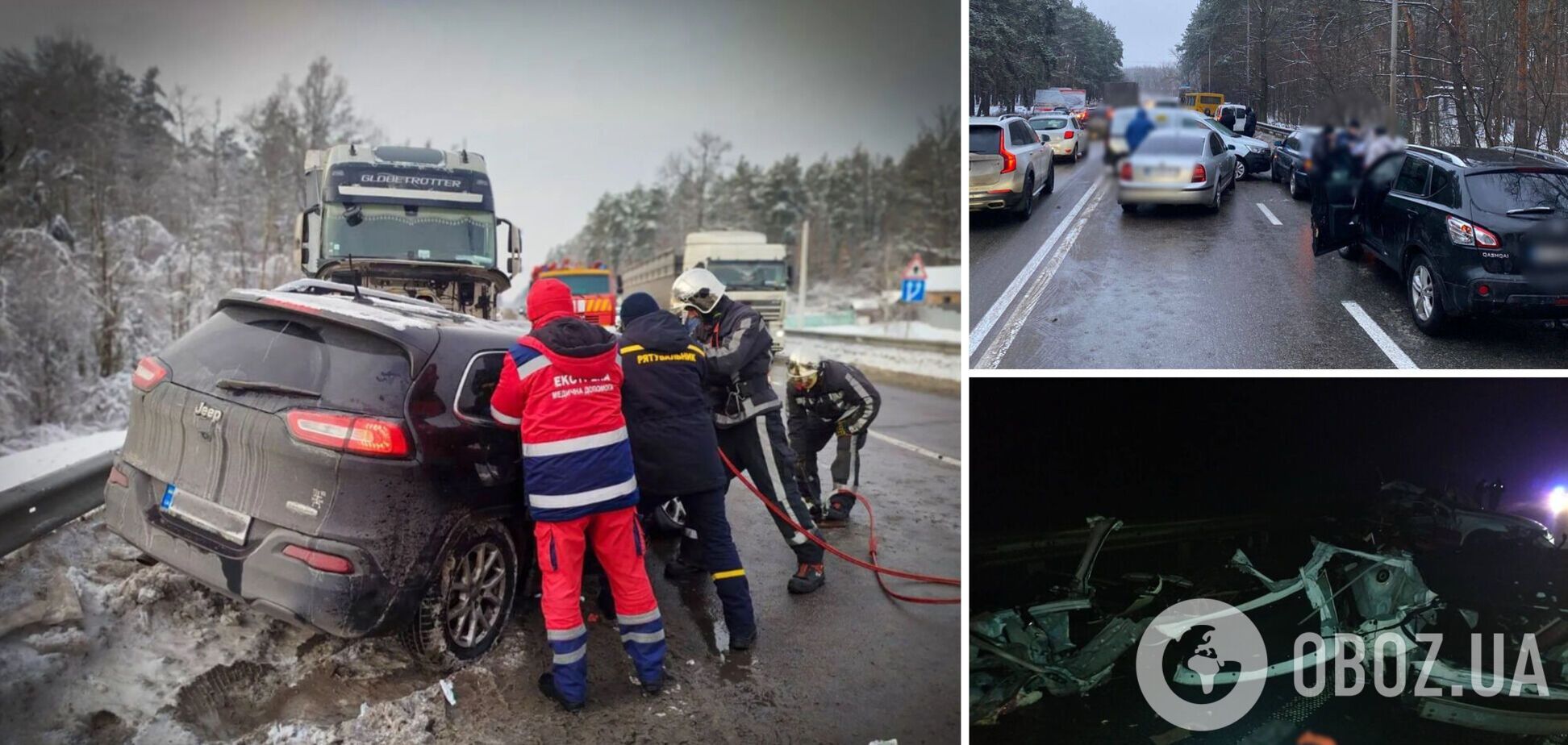 Более 200 ДТП с пострадавшими и погибшими: статистика аварийности в Киеве и области за январь