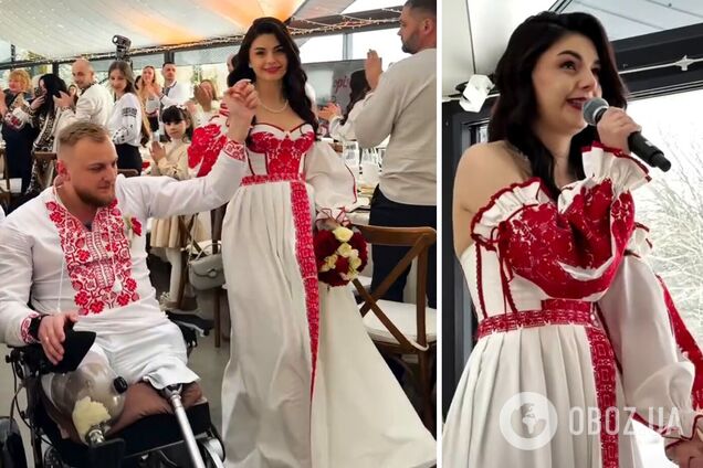 'Невероятно трогательная церемония': ветеран, который потерял на фронте обе ноги, женился. Видео