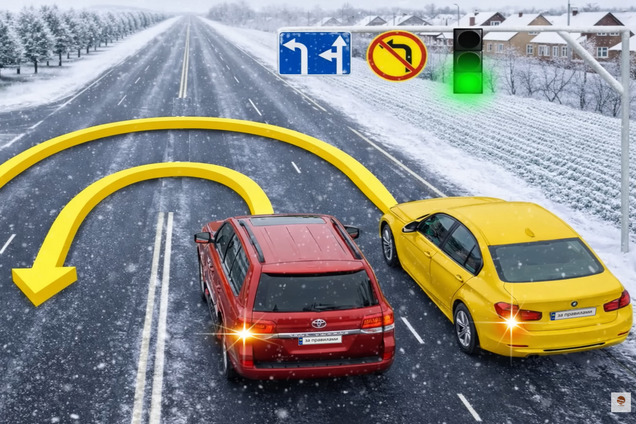 Кто нарушает правила, выполняя разворот? Тест на знание ПДД
