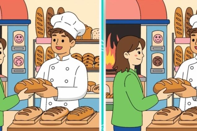 Найдите 3 отличия: быстрая головоломка