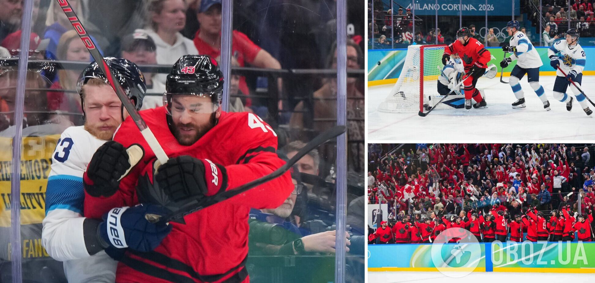 Канада пропустила гол спустя 2 секунды, совершила камбэк и вышла в хоккейный финал Олитмпиады-2026
